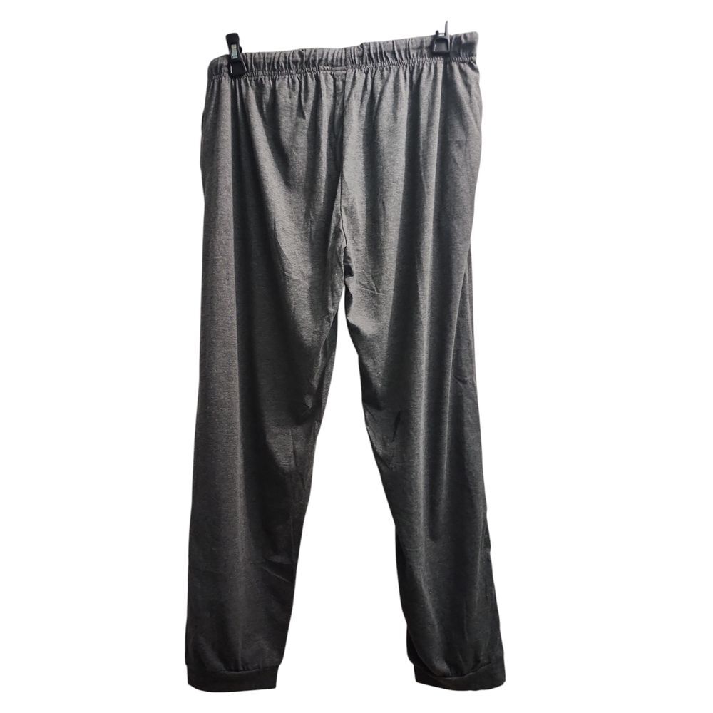 Essential Men's Knit Jogger Pants Comfortable Cotton‎ Blend Loungewear XL Gray - Picture 2 of 5